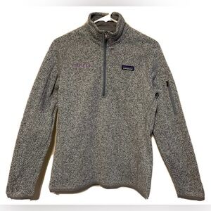 Patagonia Heather Grey 25617 Marled 1/4 Zip Knit Popover Better Sweater Medium